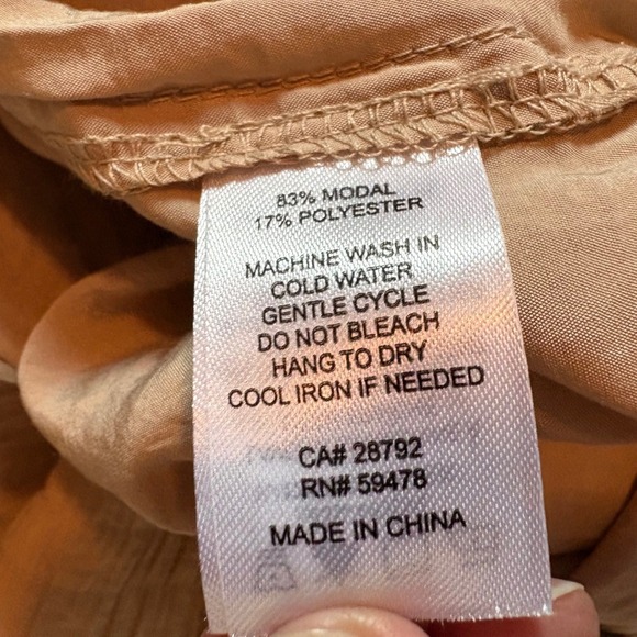 Joie Tan Lightweight Parachute Cargo Pants Womens XS Relaxed Utility Trousers - Picture 10 of 10